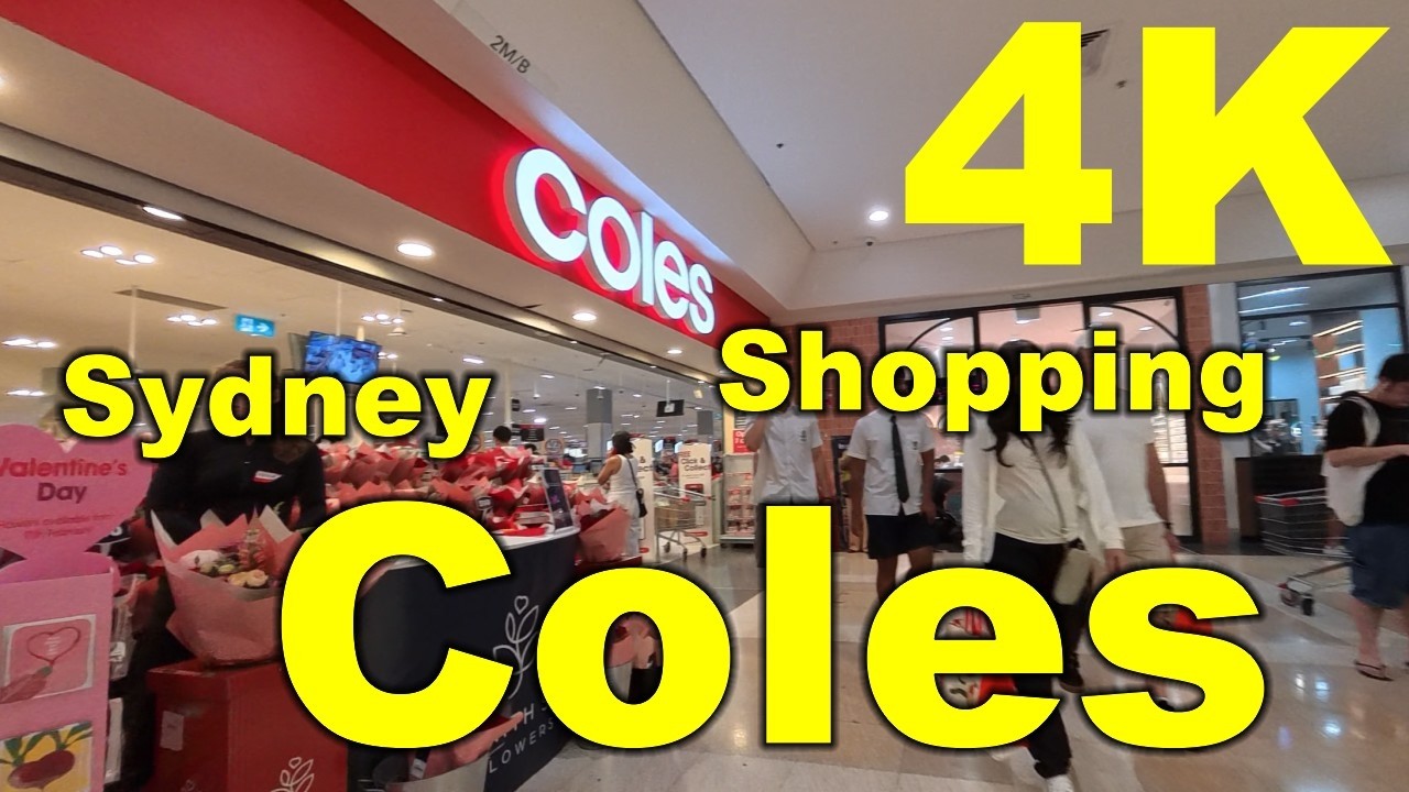 Shopping Coles, Westfield Eastgardens, Sydney, Australia - 4K