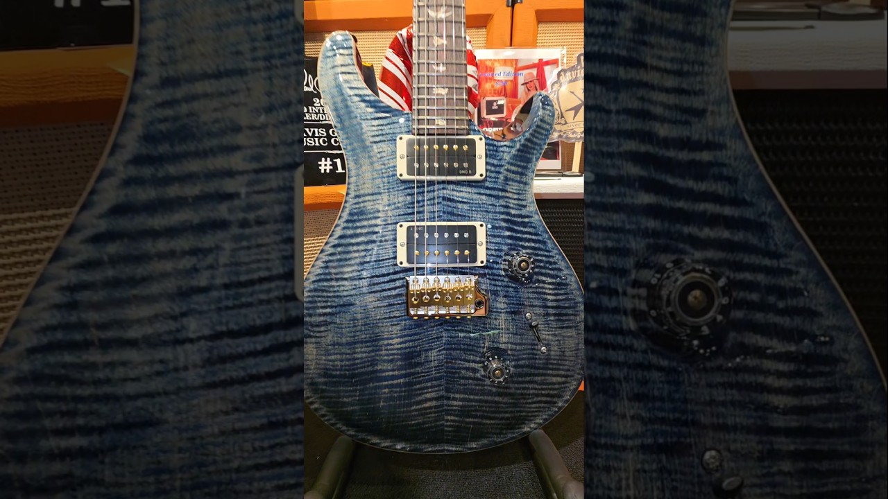 PRS Custom 24 Electric Guitar Faded Whale Blue at Davis Guitar Music Centre Singapore