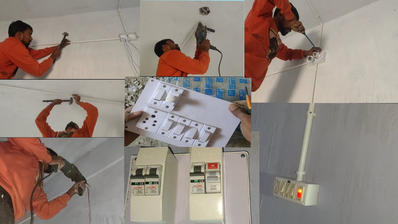 ▶️ Electric Open Pipe Wiring//अपने घर पर पाइप वायरिंग कैसे करें//Open Pipe Wiring का आसान तरीका..!!!
