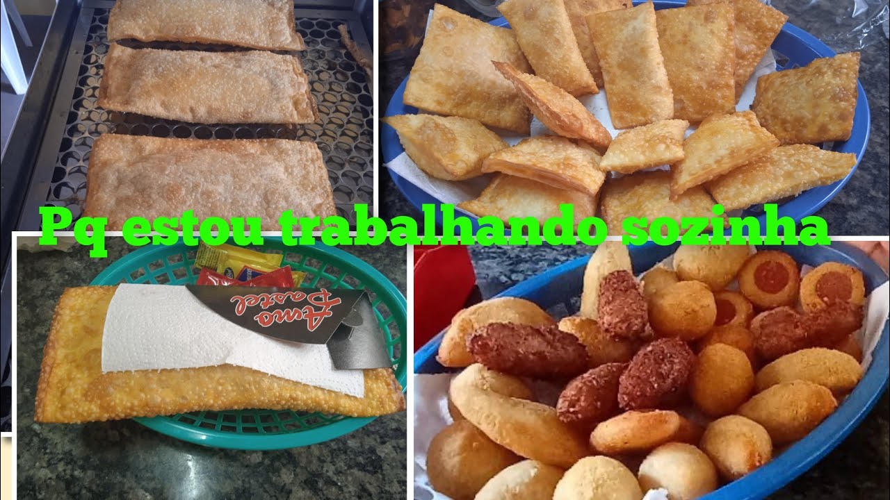 Trabalhando sozinha na pastelaria 😱 não consegui dá conta de tanto pedidos!!