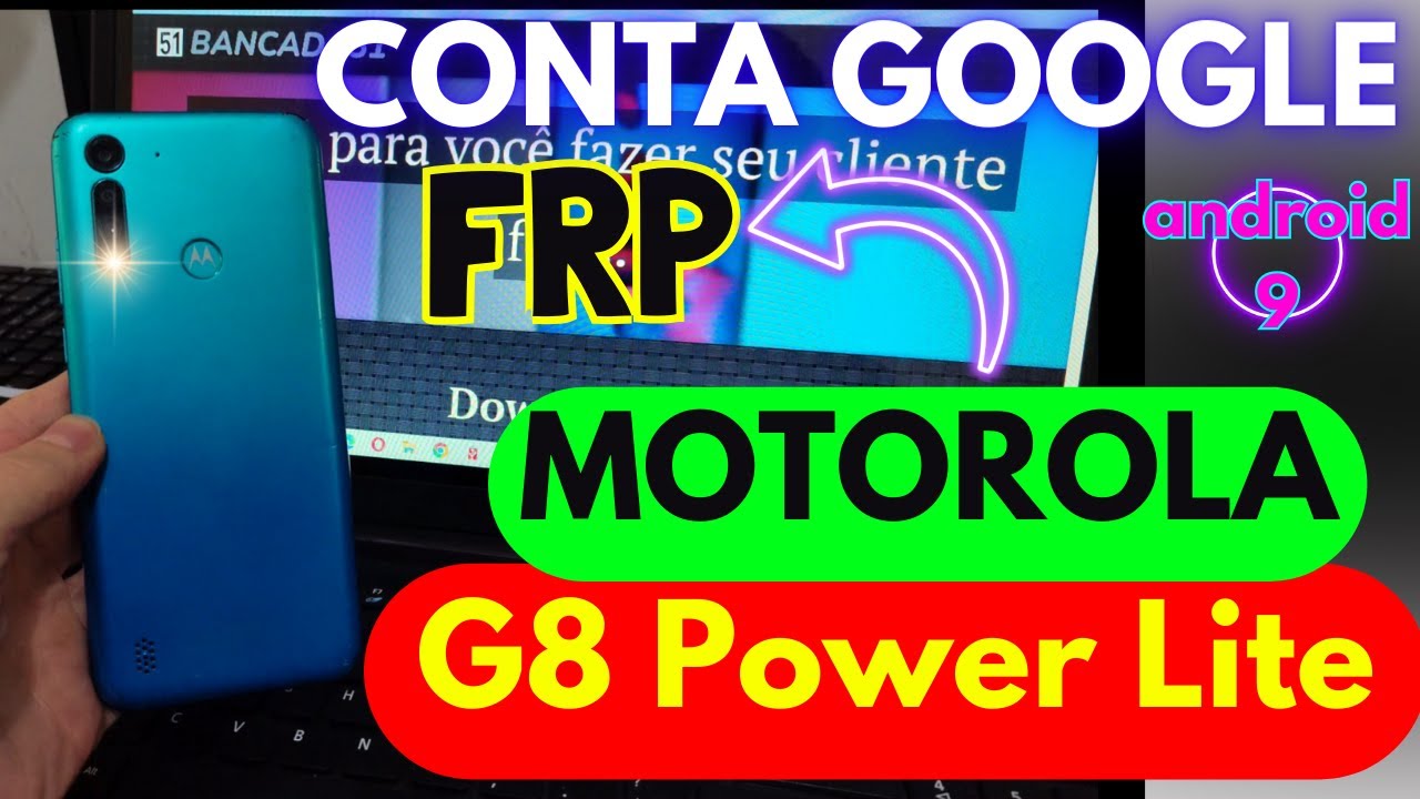 #comodesbloquear Conta Google Moto G8 power lite!! #frp #motorola #android9