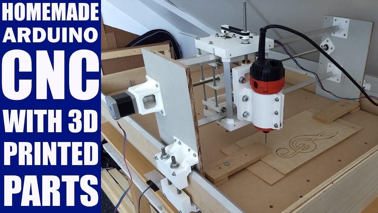 Homemade CNC with 3D Printed Parts