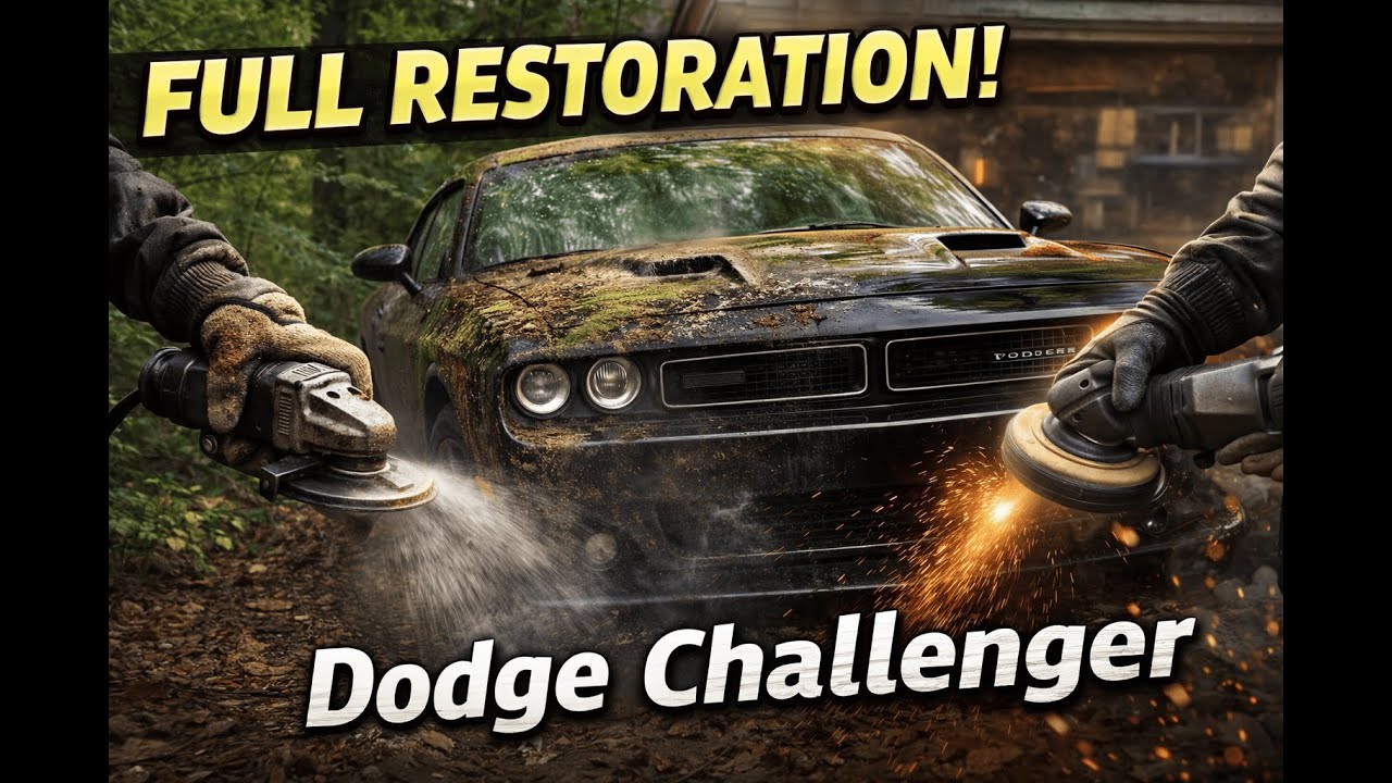 Abandoned Dodge Challenger Found in the Forest | Full Restoration (Dirty to DRIVE)