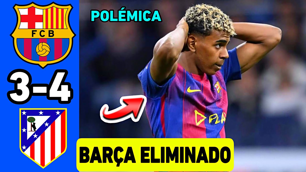 BARÇA 3-0 ATLETI RESUMEN | ROBO ESCANDALOSO PERO ELIMINADO EL BARCELONA DE LA COPA DEL REY
