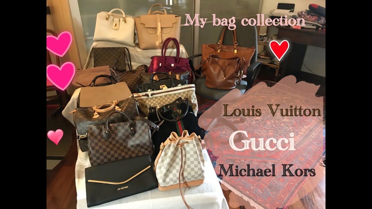 My bag collection: Louis Vuitton, Gucci, Michael Kors 🔥👛ITA