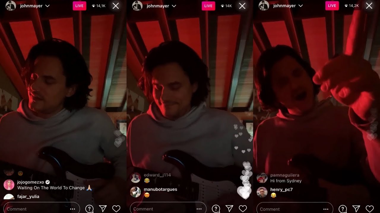 John Mayer Instagram Live (31 January 2021) - Midnight Jamming and Singing