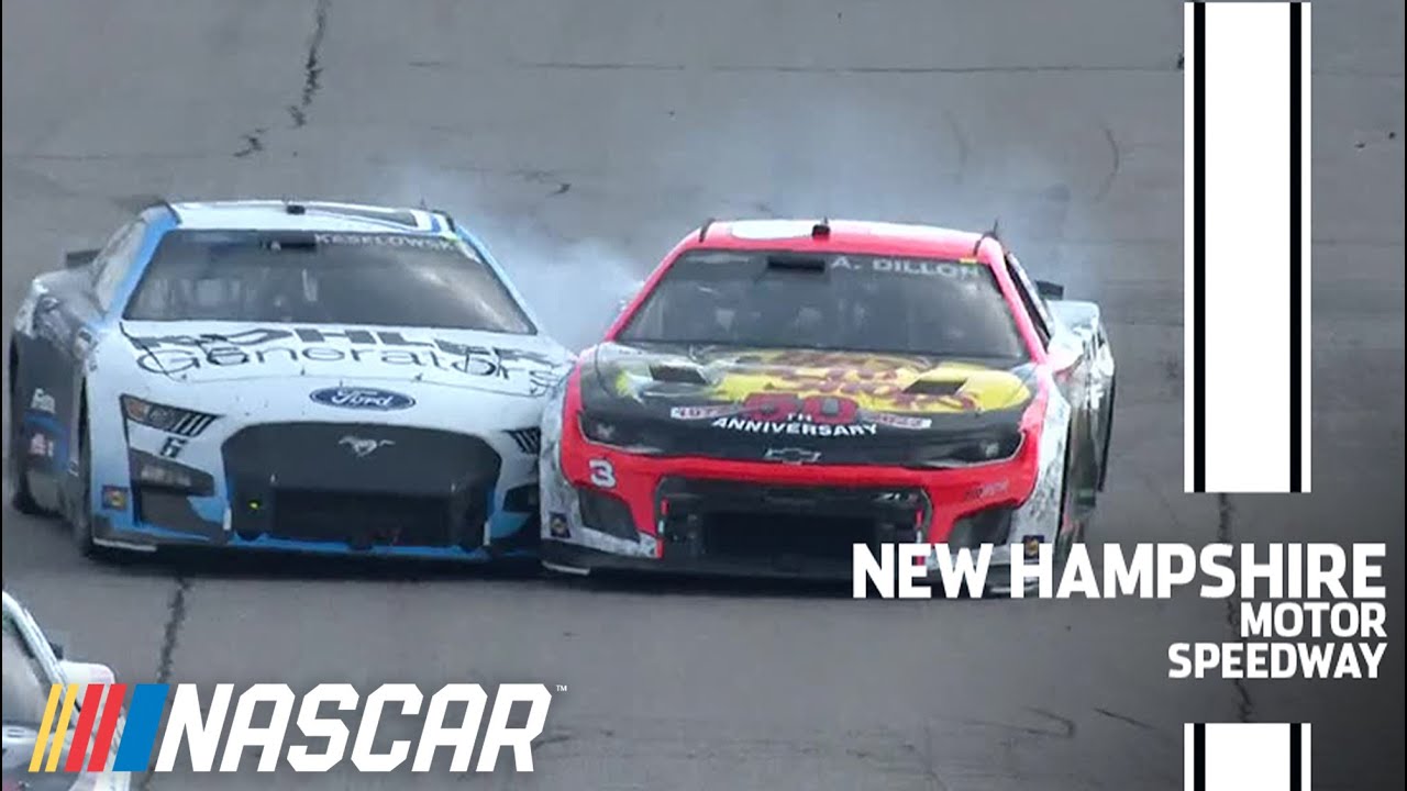 Brad Keselowski, Austin Dillon swap blows under yellow at New Hampshire
