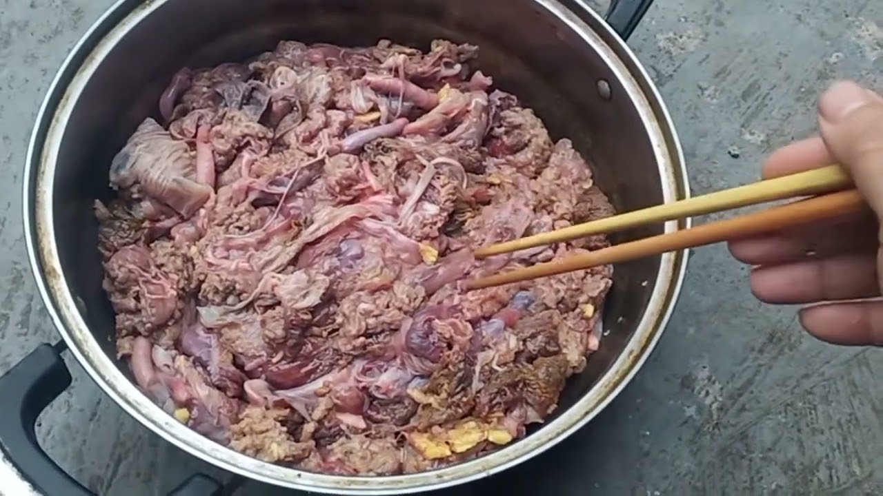  Hai bố con |Rau bò xào , món ăn độc lạ 