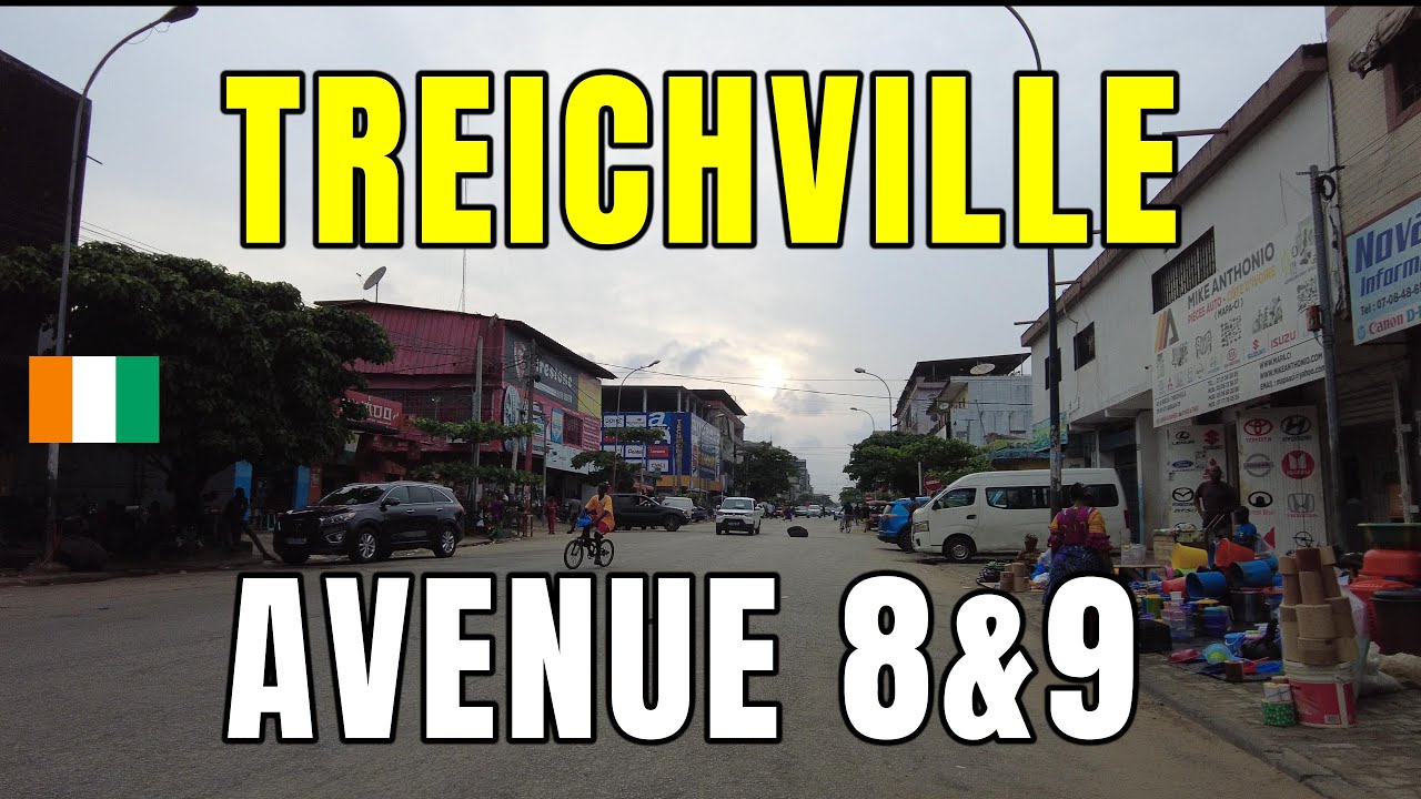 Abidjan 🇨🇮 – Treichville Avenues 8 & 9 | Vie Urbaine en Côte d’Ivoire