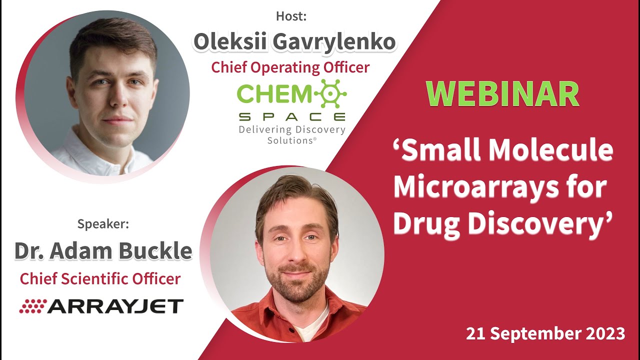 Small Molecule Microarrays for Drug Discovery #Chemspace #Arrayjet