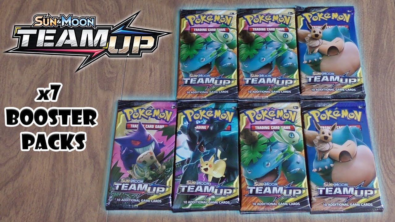 7 Team Up Booster Pack Opening (Amazing Pulls!)