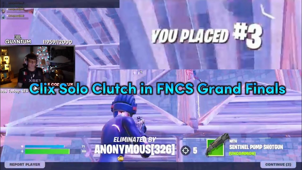 Clix Solo Clutch In FNCS Grand Finals&hellip;