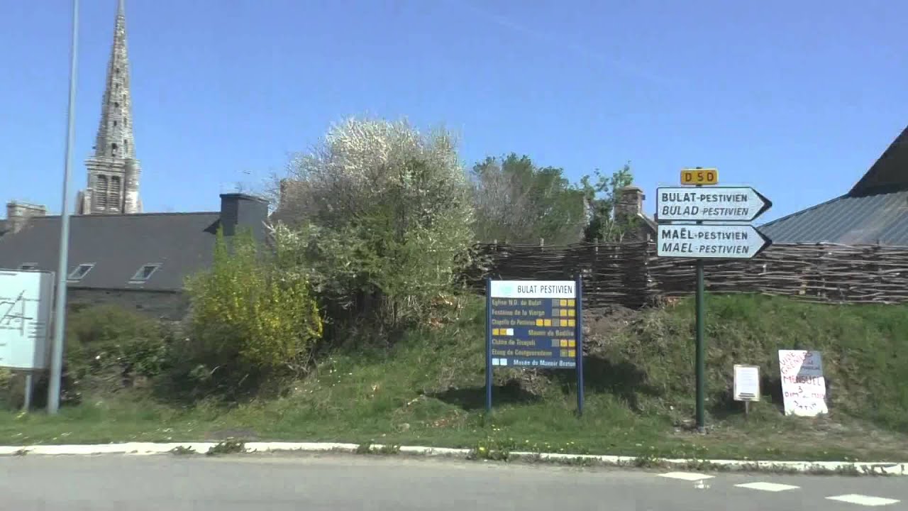 Driving On The D31 & D787 From La Croix Tasset To Grâces, Côtes d'Armor, Brittany, France