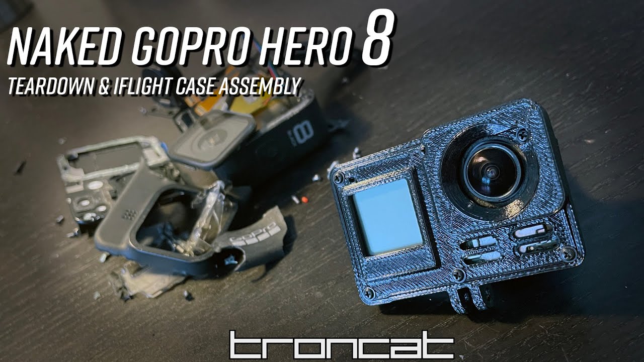 Naked GoPro Hero 8 and iFlight Case Assembly