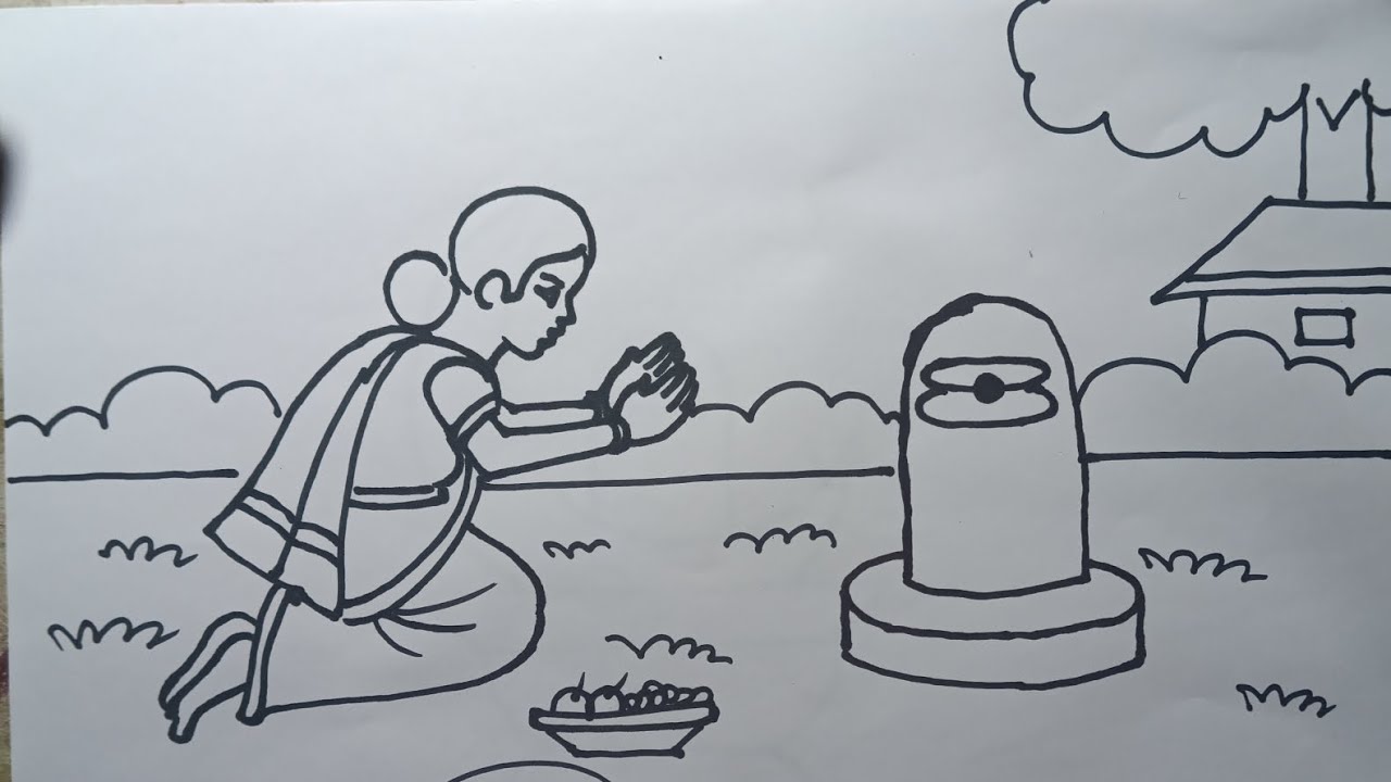 How to draw Lord Shiva || Easy Mahadev drawing step by step