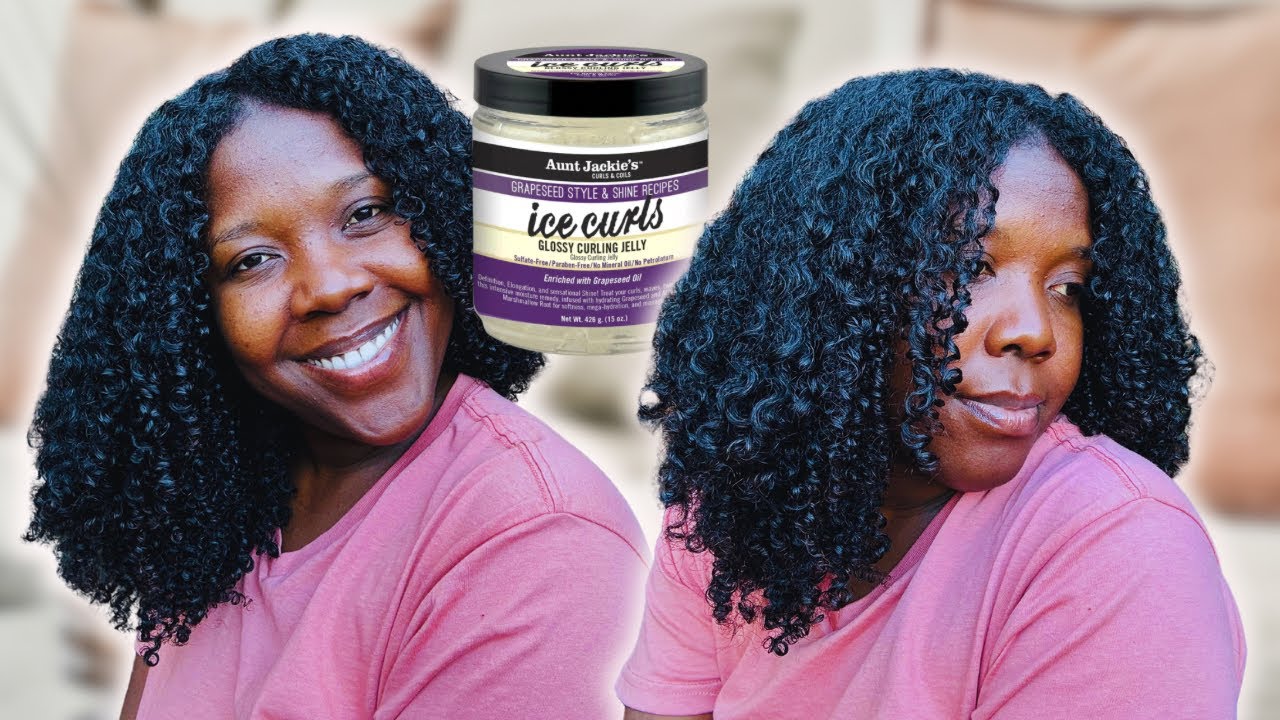 Aunt Jackie’s Ice Curls Glossy Curling Jelly Reviewed | Wash & Go Tutorial | Christine Curls