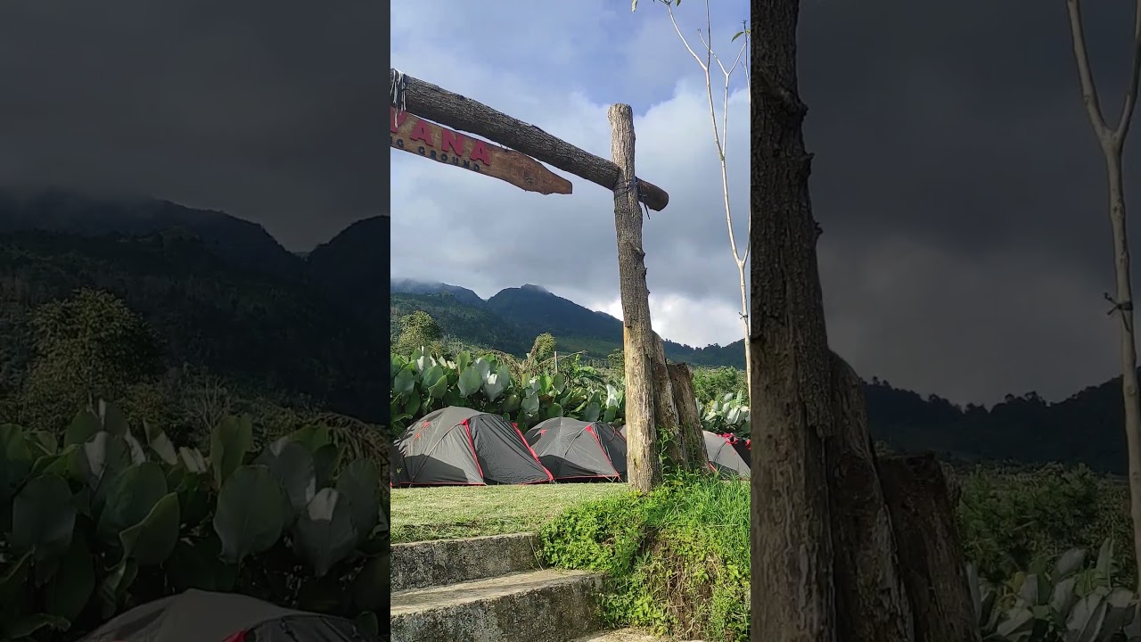 Kayana, Bandungan, Semarang : Camping ground view gunung Ungaran