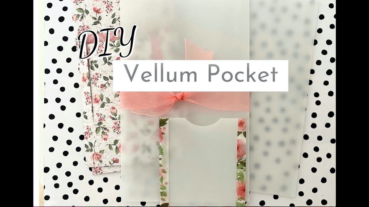 DIY Vellum Pocket | Packaging for One Sheet Wonder 4Pce Stationery Gift Set - See Previous Video