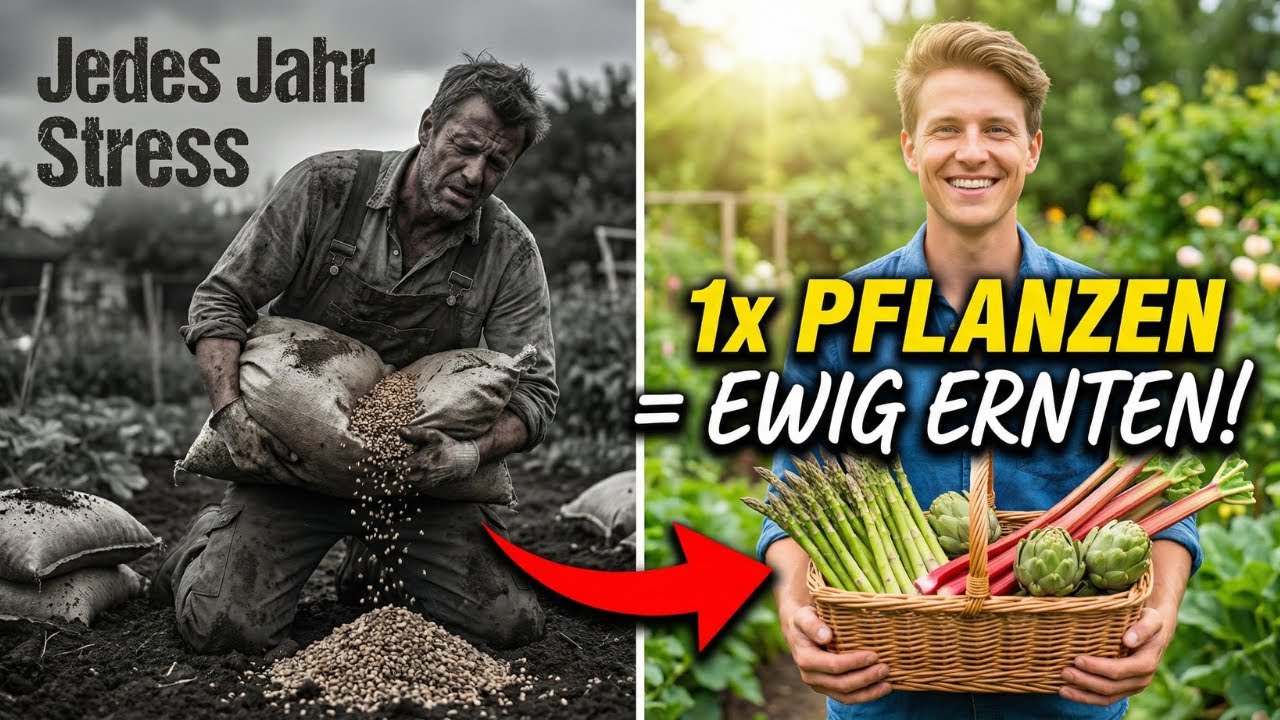 Einmal pflanzen, EWIG ernten: Die besten mehrjährigen Gemüsesorten!
