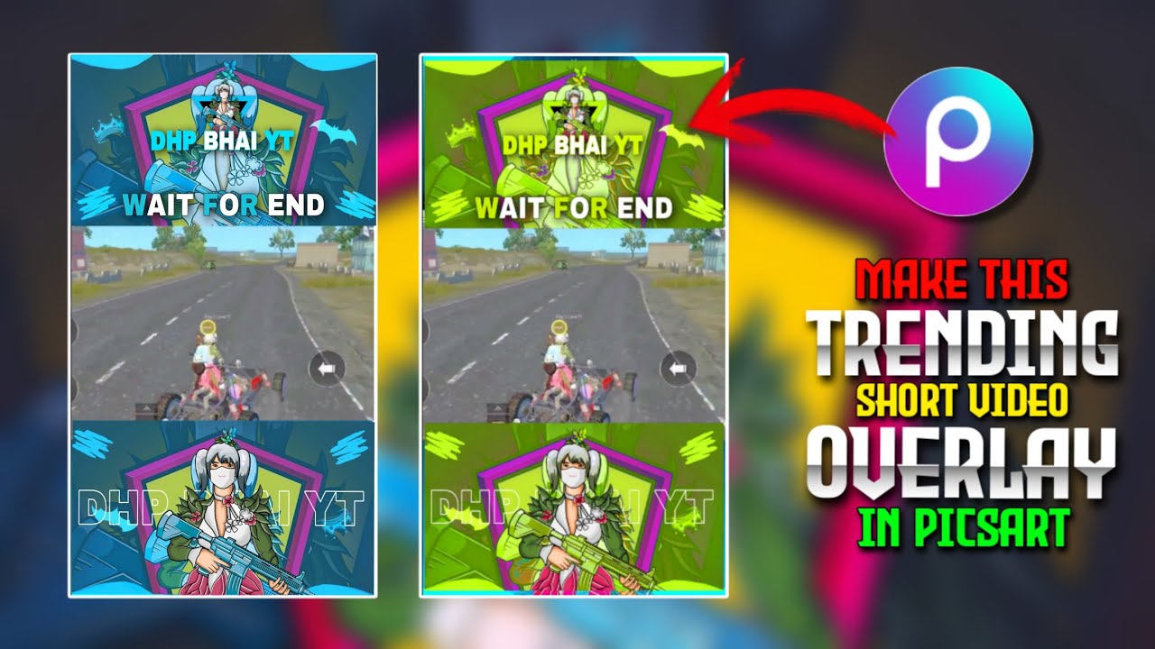Make This Short video Overlay Like @DhpIsLiveEe In Picsart