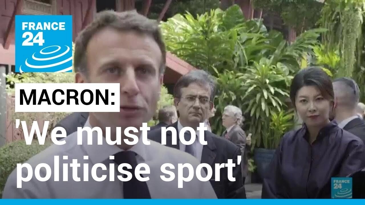 Macron says 'must not politicise sport' ahead of Qatar World Cup &bull; FRANCE 24 English