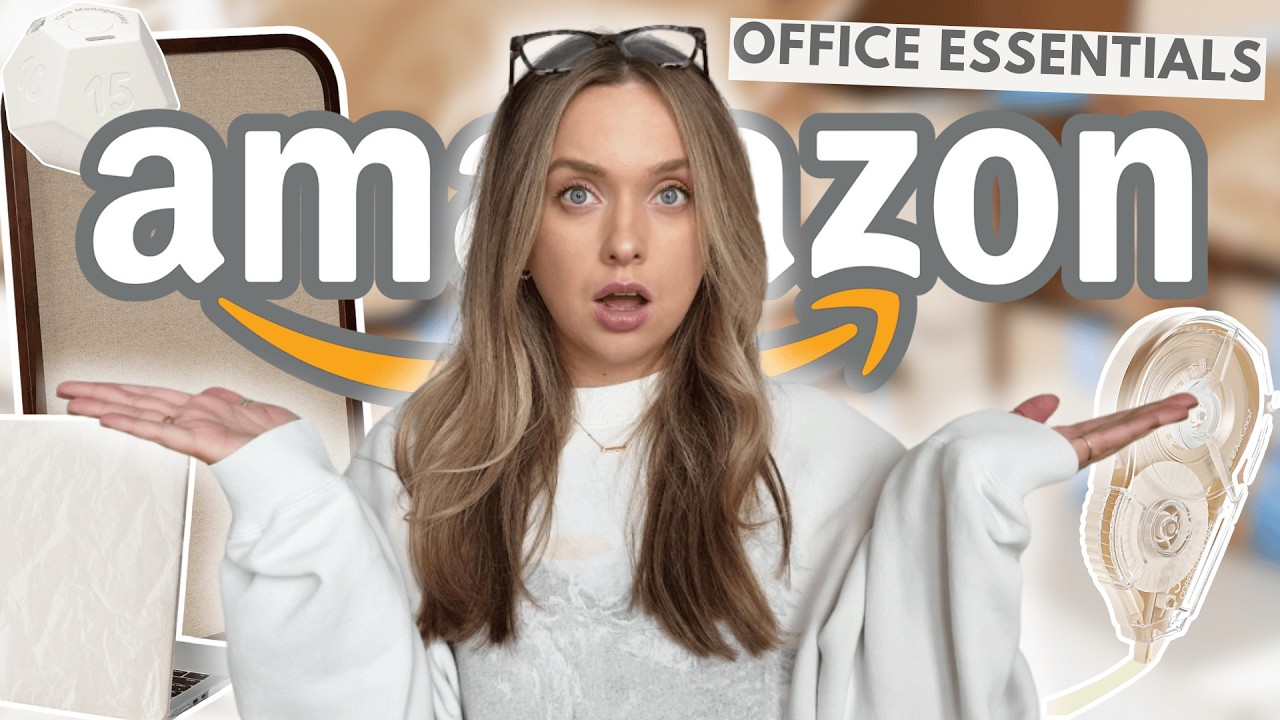 *ULTIMATE* 40+ Amazon Office Finds: office organization + work from home office + aesthetic office