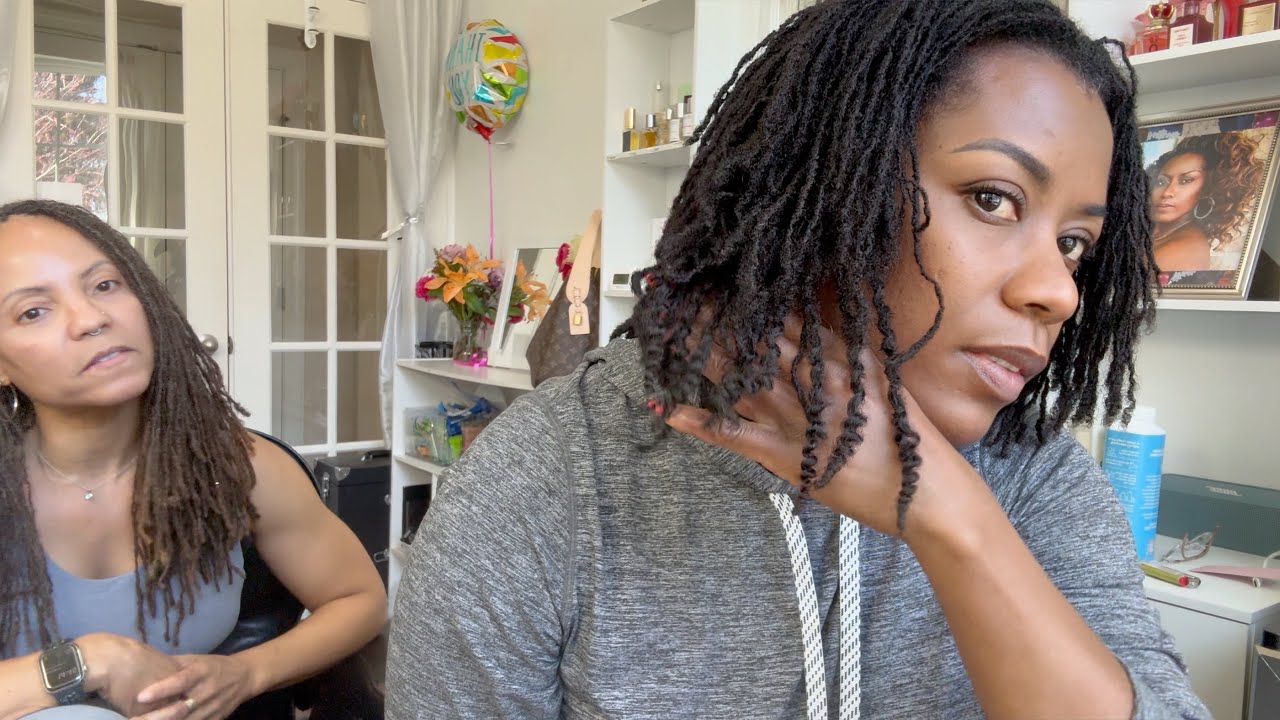 Human hair Loc extension with clip-ins