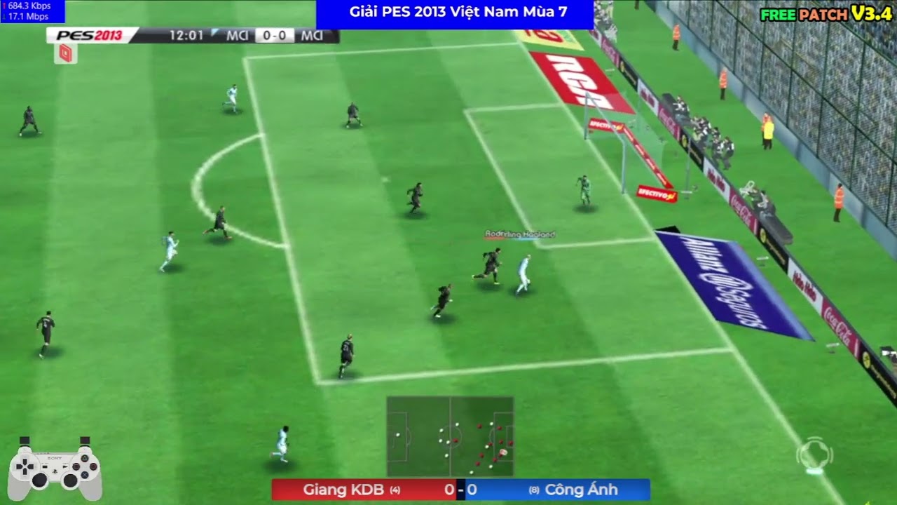 Giang KDB vs Công Ánh - Giải PES 2013 Việt Nam Mùa 7 - PES 2013 ONLINE