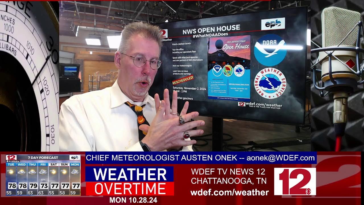 WDEF-TV NEWS 12 WEATHER OVERTIME - MONDAY OCTOBER 28 2024