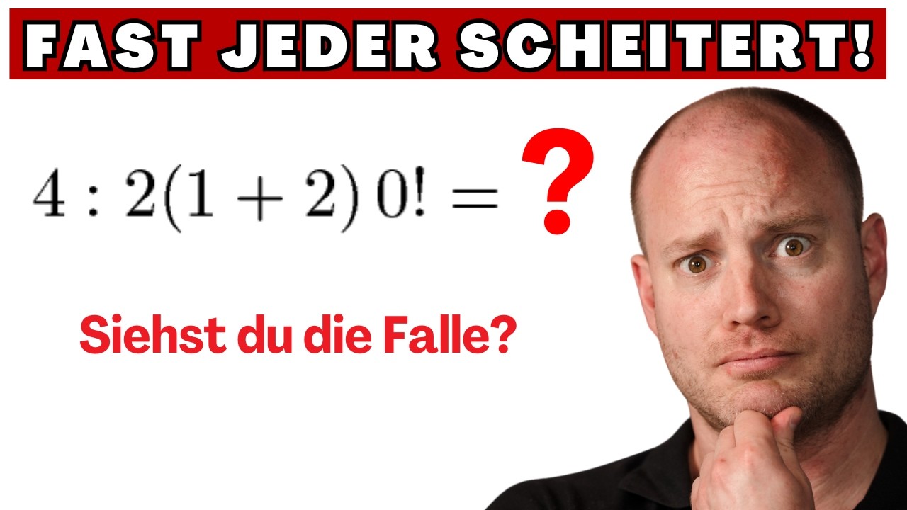Kannst du die Aufgabe lösen? (Fiese Falle)