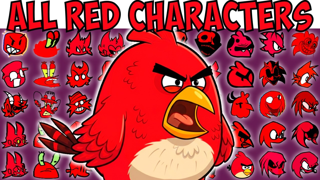 ALL RED CHARACTERS | FNF Character Test | Gameplay VS Playground
