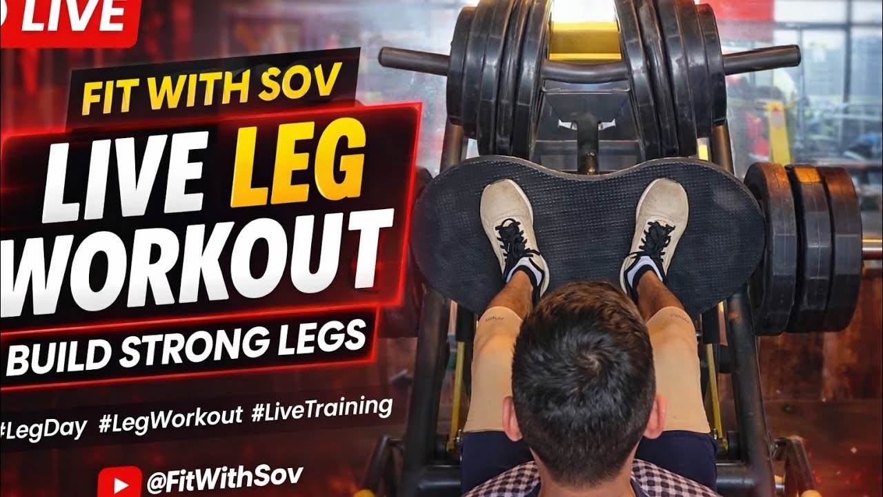 LIVE Gym Leg Workout 🦵💪 | Strength & Muscle Building | Fit With Sov