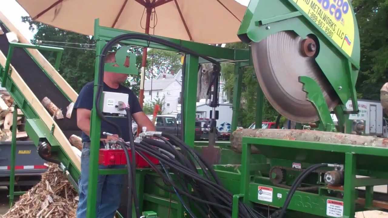 firewood processor- Woodbine Rapido Loco 20 from CRD Metalworks at the Three County Fair, 2012