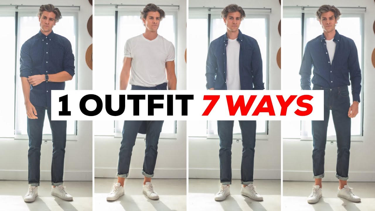 1 Outfit Styled 7 Ways | Versatile Men's Clothes | Parker York Smith
