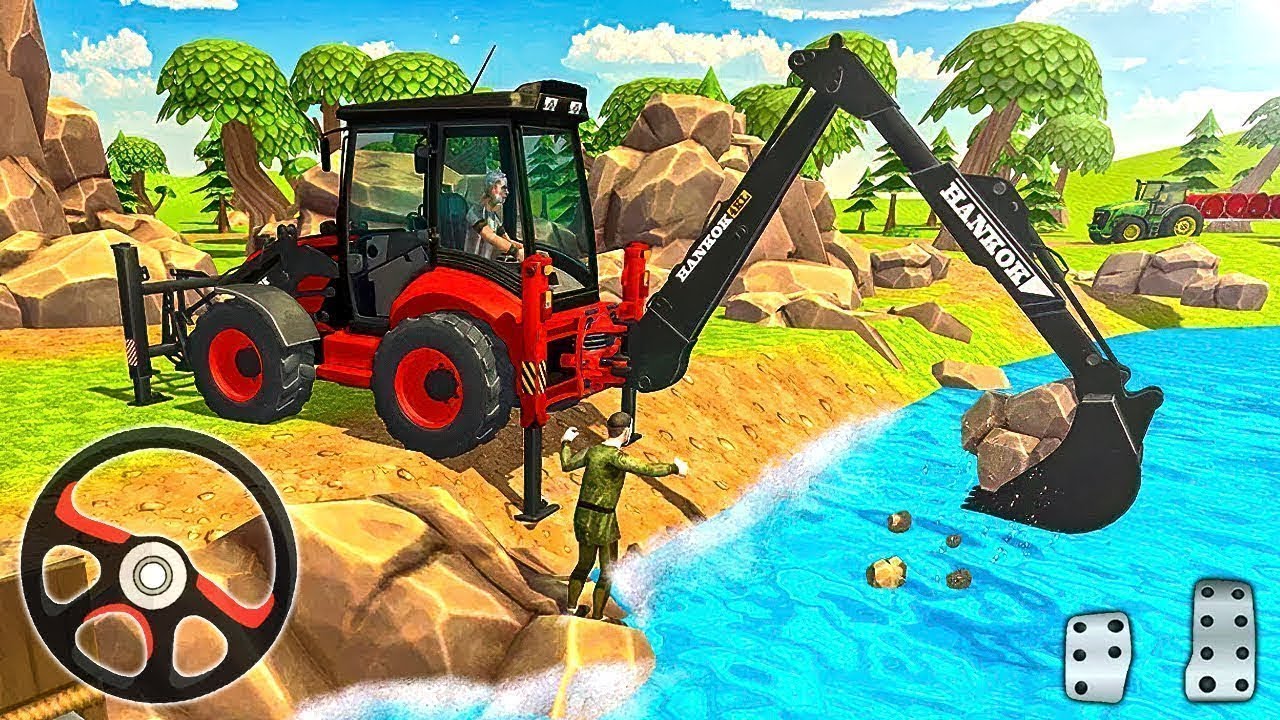 JCB 3DX BACKHOE LOADER BUS SIMULATOR INDONESIA DRIVING LIVE STREAM #jcb #dumper #Tractor