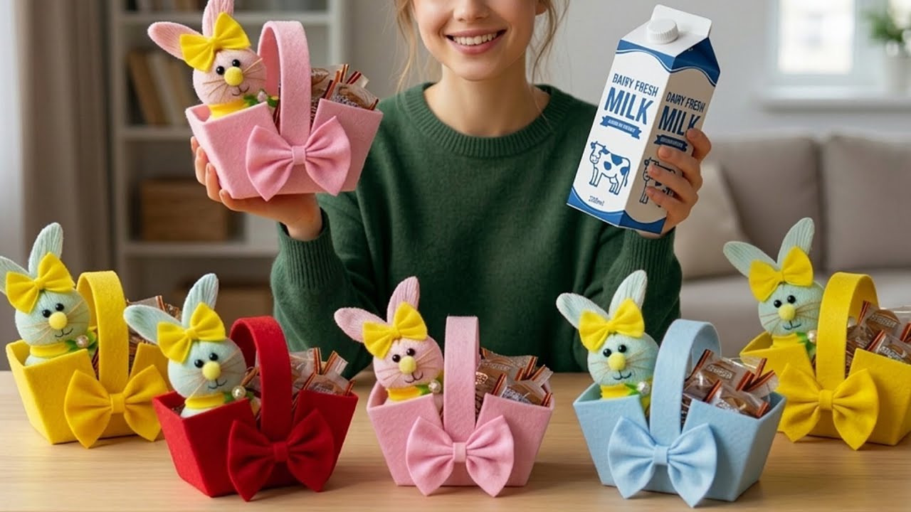 Look what I made with a recycled milk carton. 😱30 were sold in one day. 