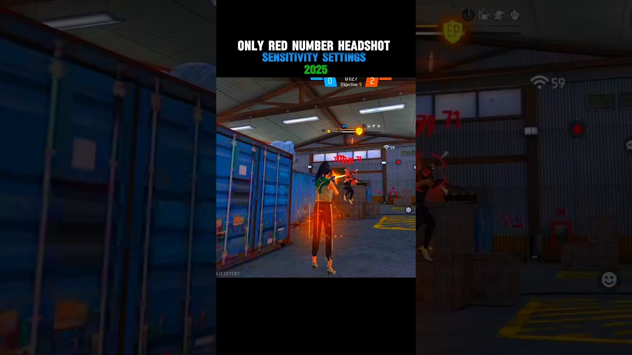😱🔥 ONLY RED NUMBER HEADSHOT 🎯 BEST SENSITIVITY SETTINGS 2025 🚀 ONE TAP KING 👑 FREE FIRE MAX
