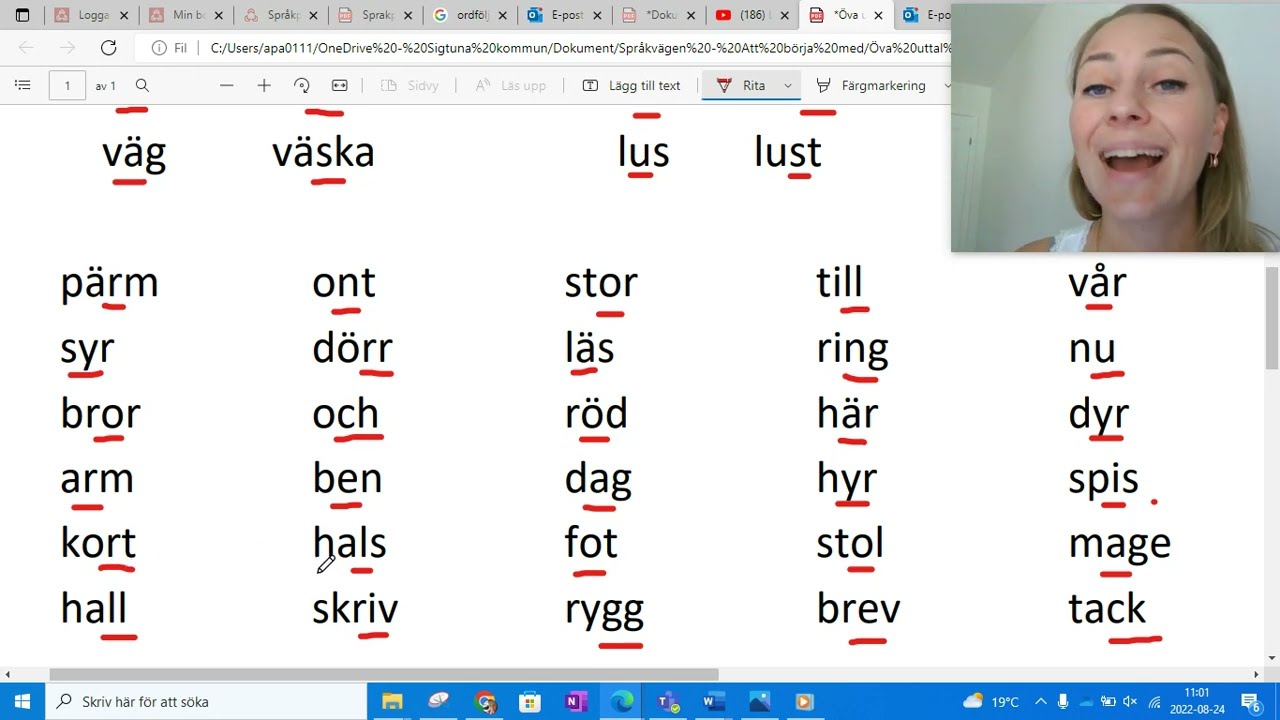 Öva uttal