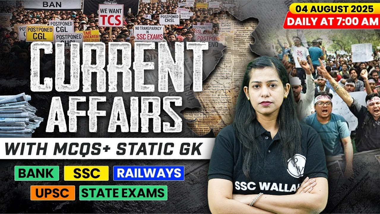 Current Affairs Today | 04 August Current Affairs 2025 | Daily Current Affairs | By Krati Mam