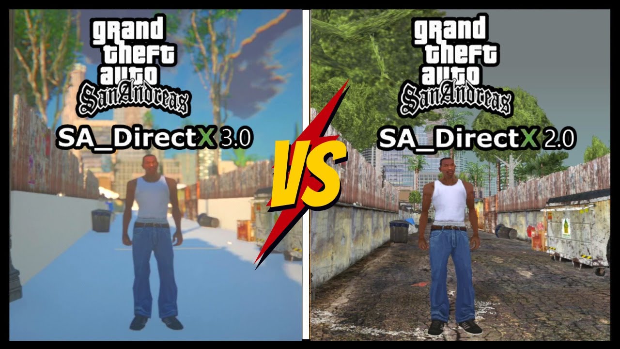 GTA San Andreas Mods: SA_DirectX 3.0 VS SA_DirectX 2.0 Which Graphic Is The Best?