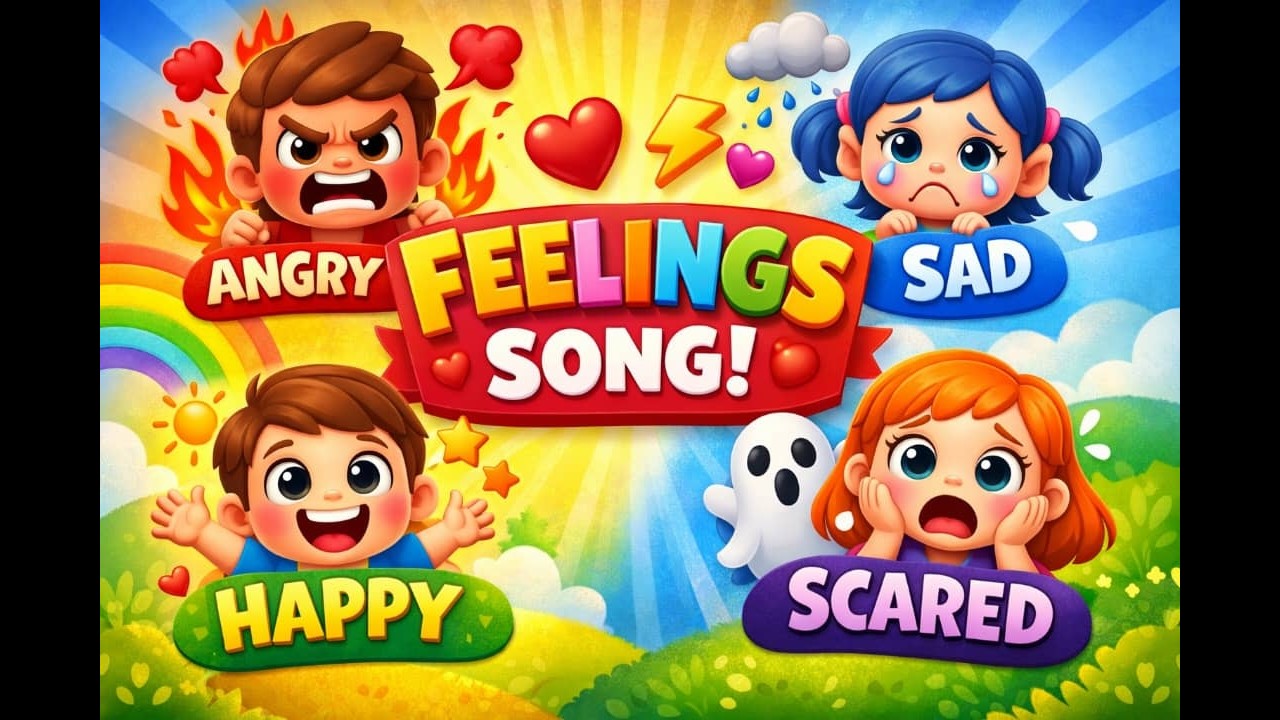 Happy, Sad, Angry, Excited! 🎵 | The Ultimate Feelings Song for Kids | Rhymzy Kids