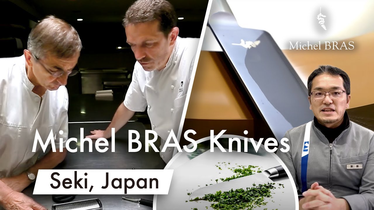 Leading Japanese Knife Expert Meets a Legendary French Chef | Michel BRAS Knives