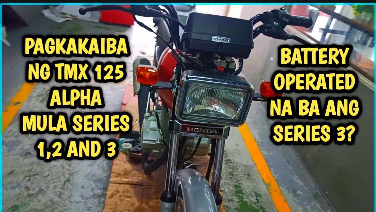 PAGKAKAIBA NG TMX 125 SERIES 1 TO 3