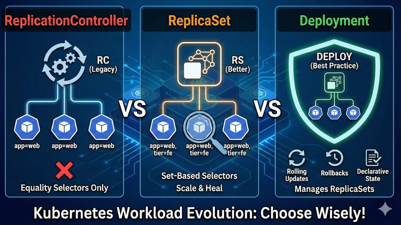 Контроллер репликации, ReplicaSet и развертывание