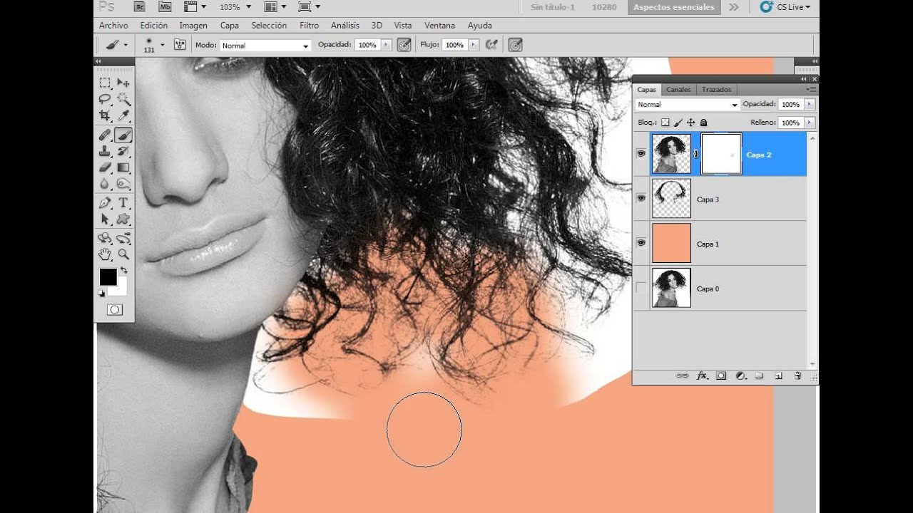calado de cabello perfecto - photoshop