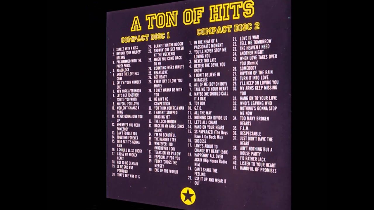 Stock, Aitken And Waterman A Ton of Hits   The Hit Factory Vol 4  cd 2