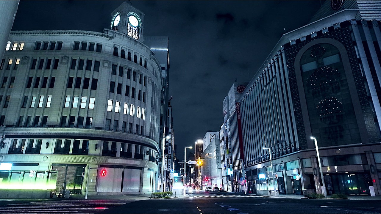 Late Night Walk along Ginza Chuo-dori / Tokyo Night Walk | 銀座中央通り
