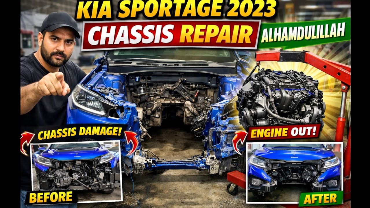 Kia Sportage Chassis Repair Nissan Sunny Chassis Repair Done Alhamdulillah Live Garage Work Sharjah