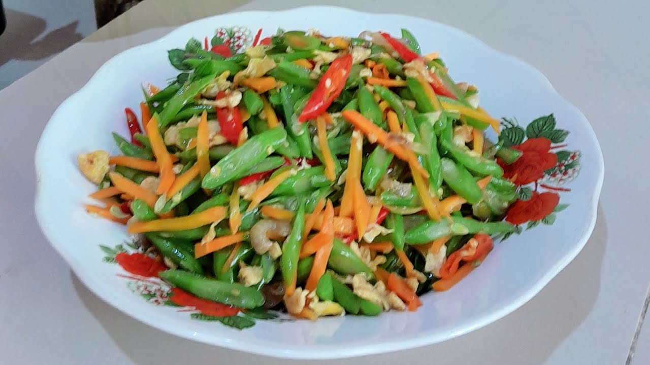 RESEP ORAK ARIK BUNCIS TELUR DAN WORTEL YANG ENAK  UNTUK LAUK