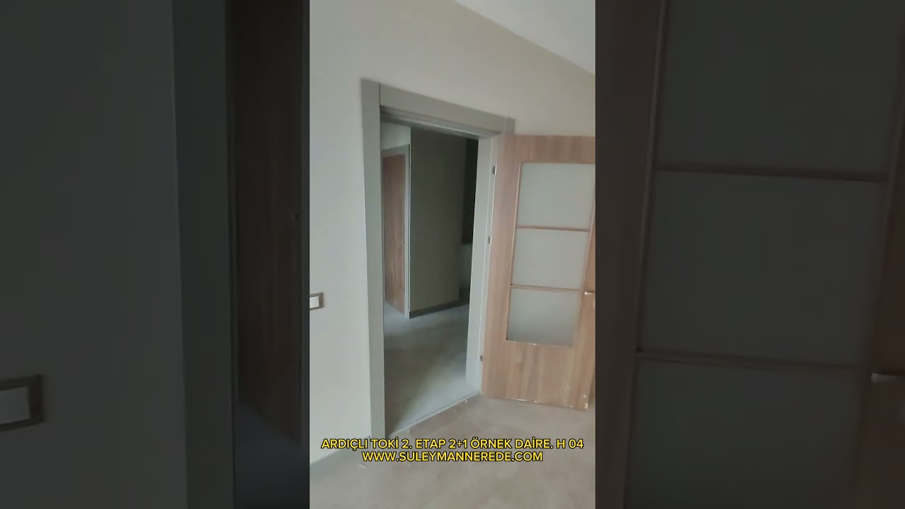 ARDIÇLI TOKİ 2. ETAP 2+1 ÖRNEK DAİRE. H O4